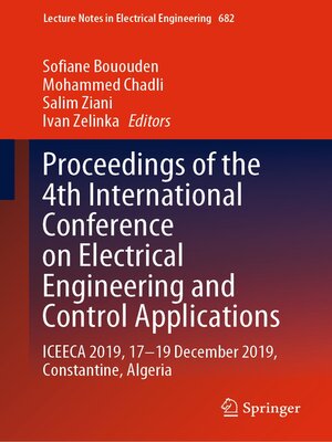 cover image of Proceedings of the 4th International Conference on Electrical Engineering and Control Applications